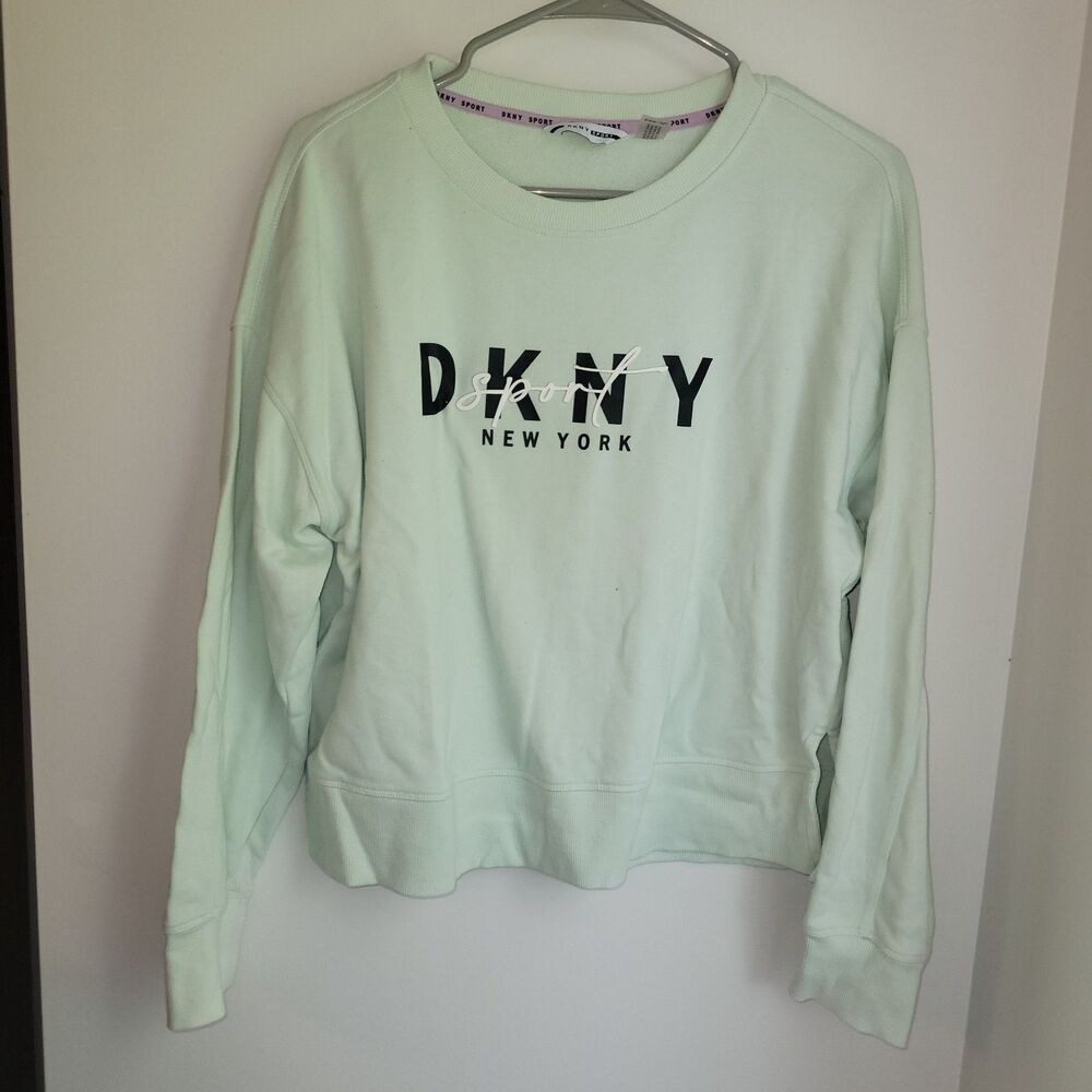 DKNY Sport Size Medium M Green Sweater Top